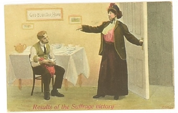 Results of Suffrage Victory Postcard