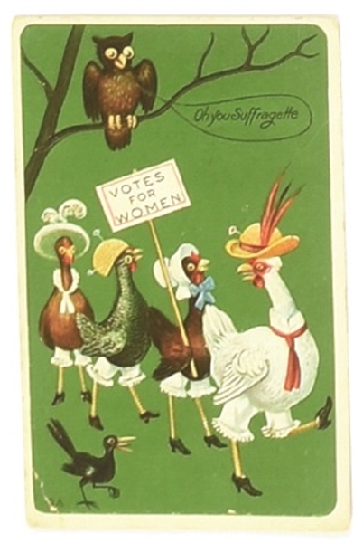 Votes for Women Hen Parade Postcard