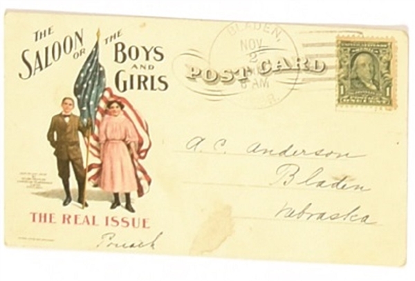 The Saloon or the Boys and Girls Postcard