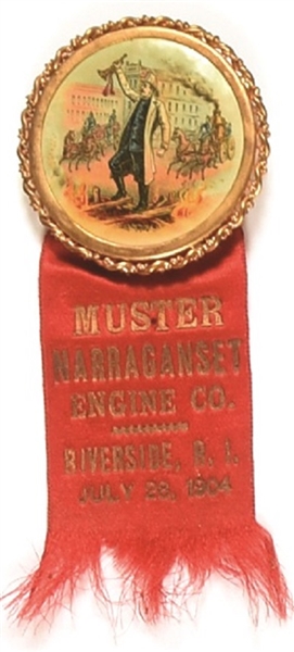 Narragansett Engine Co. Rhode Island 1904 Badge