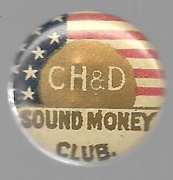 McKinley CH & D Railroad Sound Money Stud 