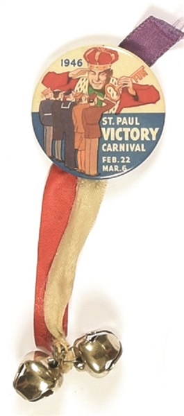 St. Paul 1946 Victory Carnival Pin and Bells