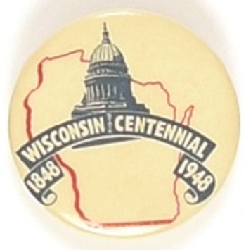 Wisconsin 1948 Centennial Pin