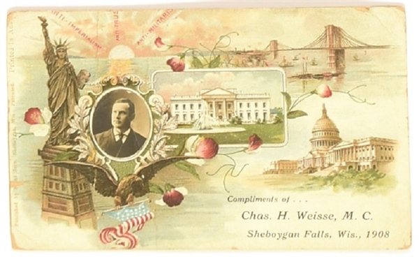 Weisse for Congress Wisconsin Postcard