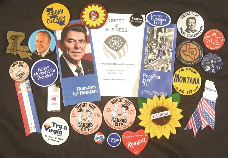 Group of 25 Items from 1976 GOP Convention