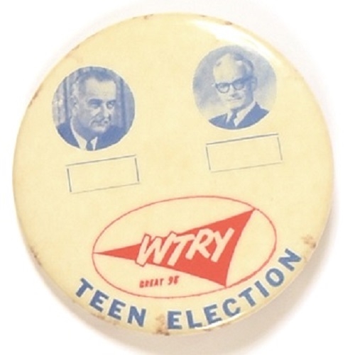 Station WTRY Johnson-Goldwater Teen Election