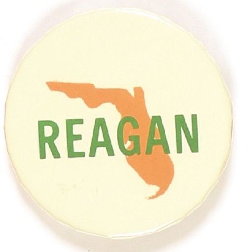 Reagan Rare 1980 Florida Pin