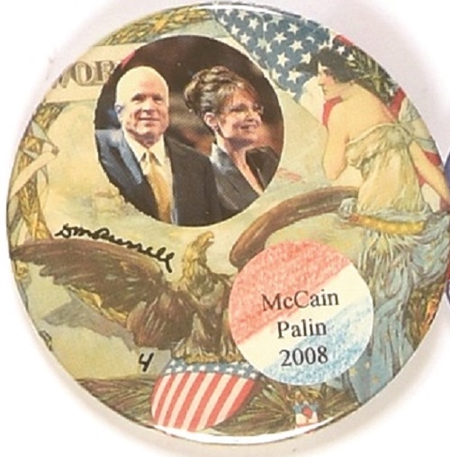 McCain, Palin Colorful Jugate by David Russell