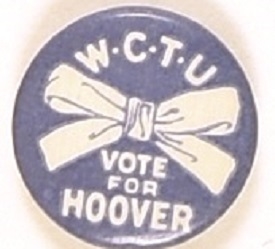 Hoover WCTU Ribbon Celluloid
