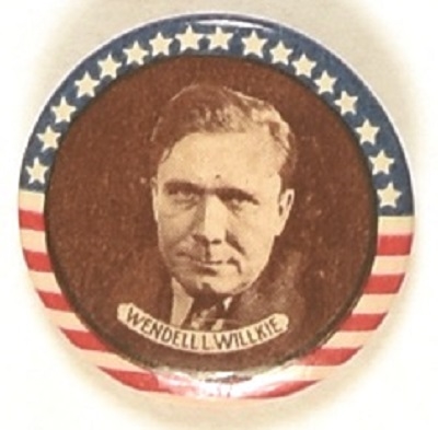 Willkie Stars, Stripes With Brown Background