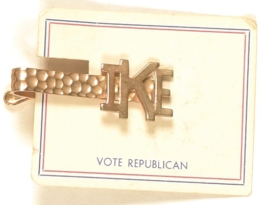 Ike Tie Clasp with Vote Republican Card