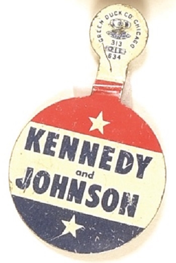 Kennedy, Johnson Litho Tab
