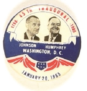 Johnson, Humphrey Great Society Inaugural Jugate