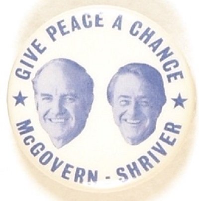 McGovern, Shriver Give Peace a Chance