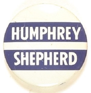 Humphrey for U.S. Senate and Shepherd for Congress 1960 Minnesota