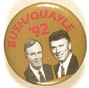 Bush, Quayle Gold Jugate