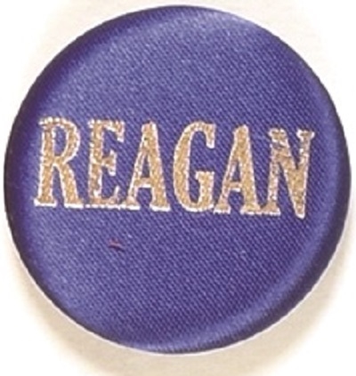 Reagan Blue Cloth, Gold Letters Pin