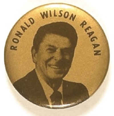 Ronald Wilson Reagan Gold Celluloid