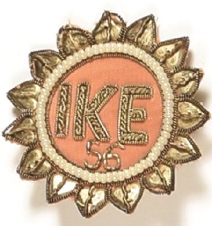Ike Embroidered Pinback