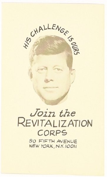 JFK Revitalization Corps Postcards