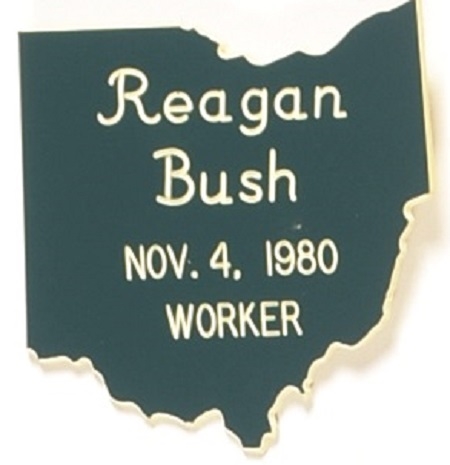 Reagan, Bush 1980 Ohio Worker