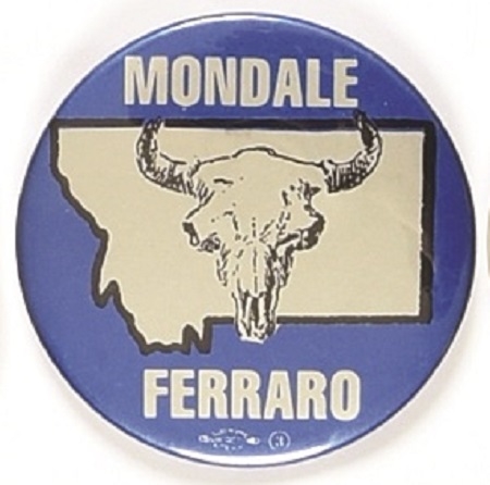 Mondale, Ferraro Scarce Montana Celluloid