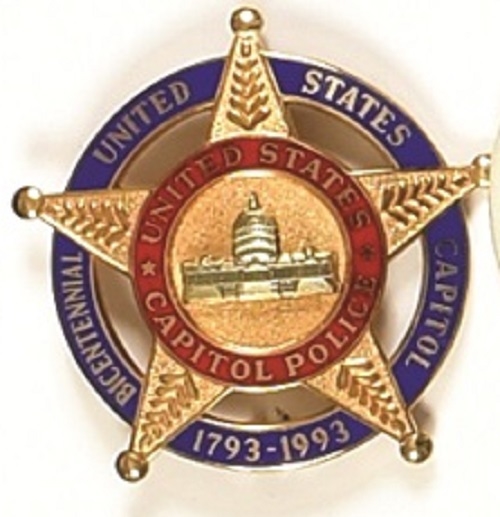 Clinton 1993 Capitol Police Badge