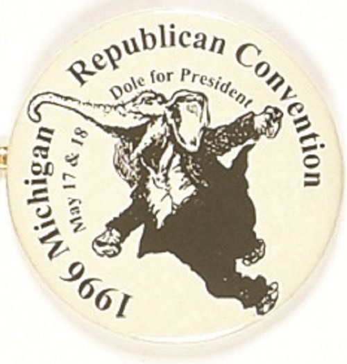 Dole Michigan Republican Convention Black Elephant