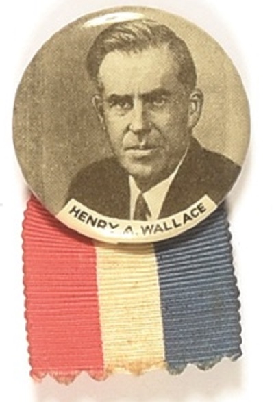 Henry A. Wallace Rare Picture Pin