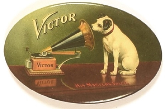 Victor Record Player His Master’s Voice Mirror