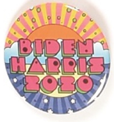 Biden, Harris Multicolor Celluloid
