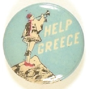 Help Greece World War II Celluloid