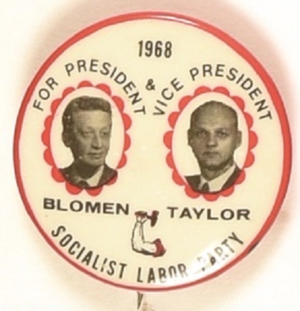 Blomen, Taylor Socialist Labor Party 1968 Jugate