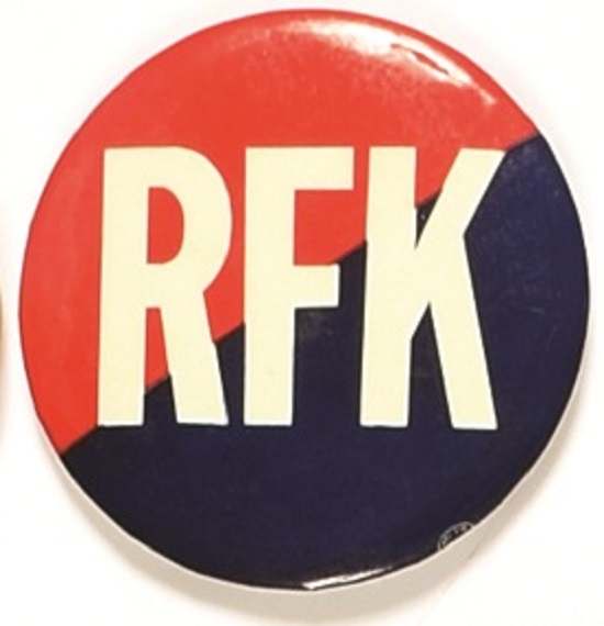 Robert Kennedy RFK Red, White, Blue Celluloid
