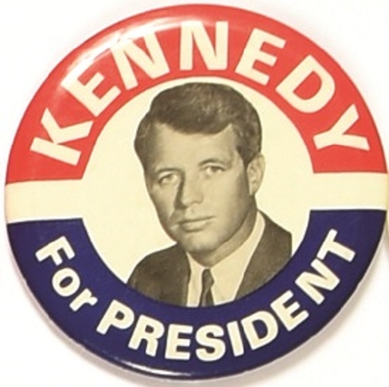 Robert Kennedy for President Large Celluloid