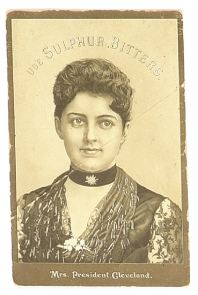 Frances Cleveland Sulphur Bitters Cabinet Card
