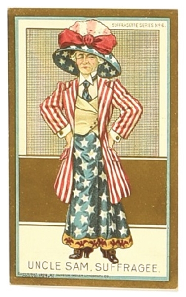 Uncle Sam, Suffragee Postcard