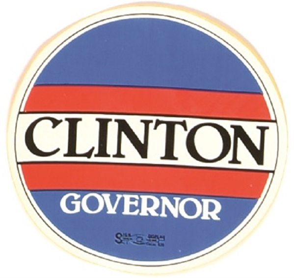 Clinton for Governor Sticker