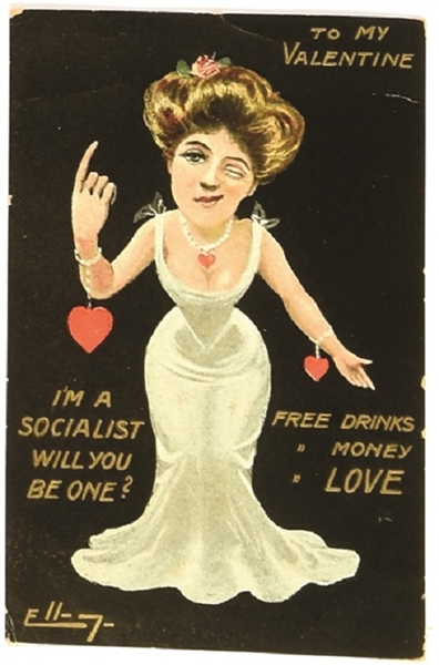 Socialist Valentine Postcard