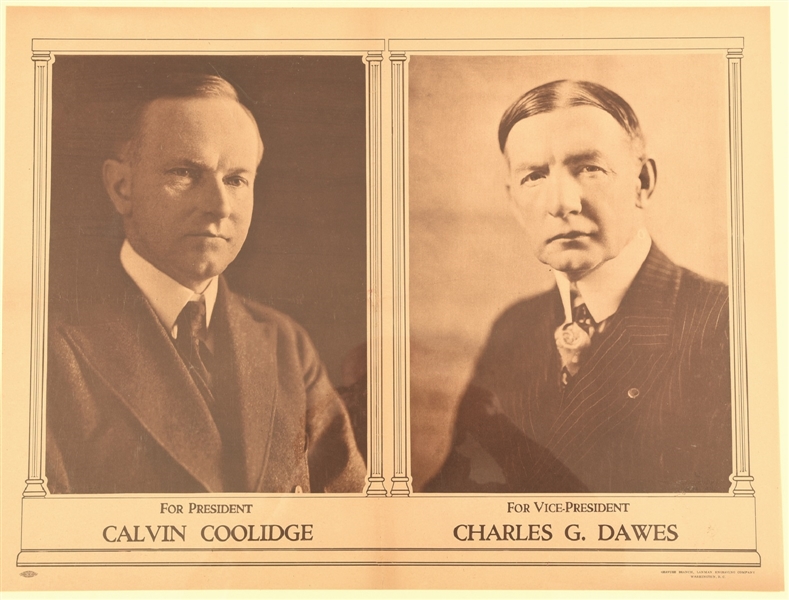 Coolidge, Dawes Jugate Poster