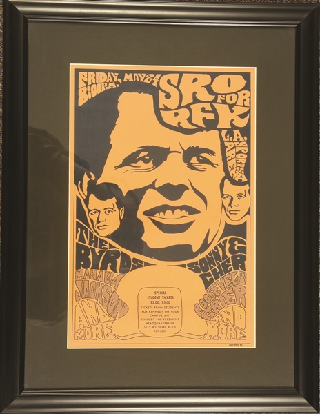 SRO for RFK Kennedy Concert Poster