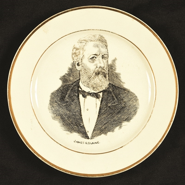 James Blaine 1884 China Plate