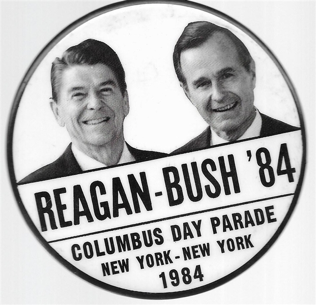 Reagan, Bush Columbus Day Parade 