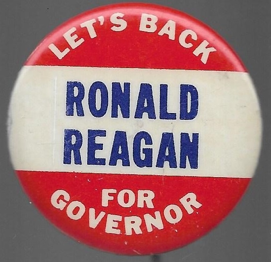 Let’s Back Reagan for Governor 