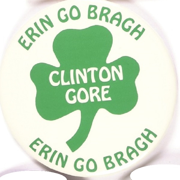 Clinton Erin Go Braugh Chicago Parade Pin