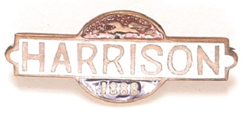 Harrison Red, White, Blue, Gold Enamel Pin