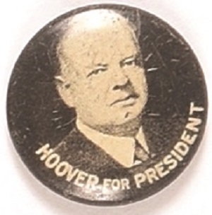Hoover for President Litho Pin