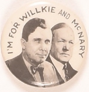 Willkie, McNary St. Louis Button Jugate
