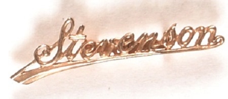 Stevenson Script Lettering Lapel Pin