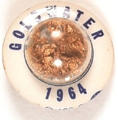 Goldwater Glitter Dome Flying Saucer Pin